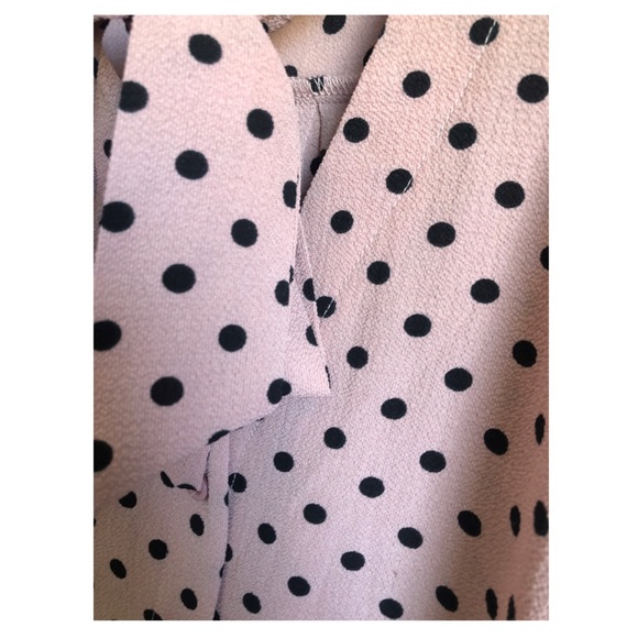 Adrianna Papell Long Sleeve Pink & Black Blouse - Picture 3 of 4